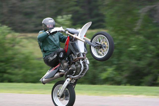 wheelie on bike